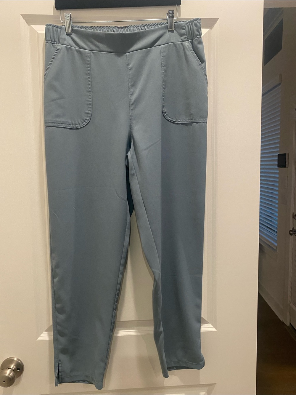 Women's Straight Leg Performance Pants in Light Blue